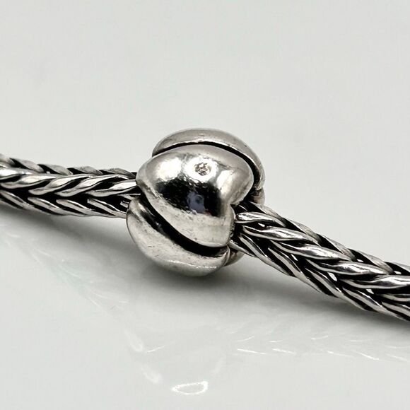 TROLLBEADS Hearts Silver Bead, Big #2 925S LAA Preloved, Excellent - Picture 4 of 5